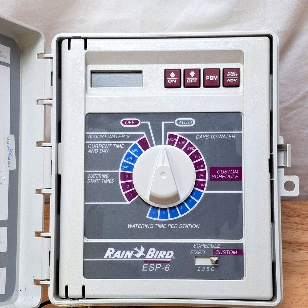 Rain Bird ESP-6 Irrigation Controller 6 Zone Station UNTESTED Not Sure Complete